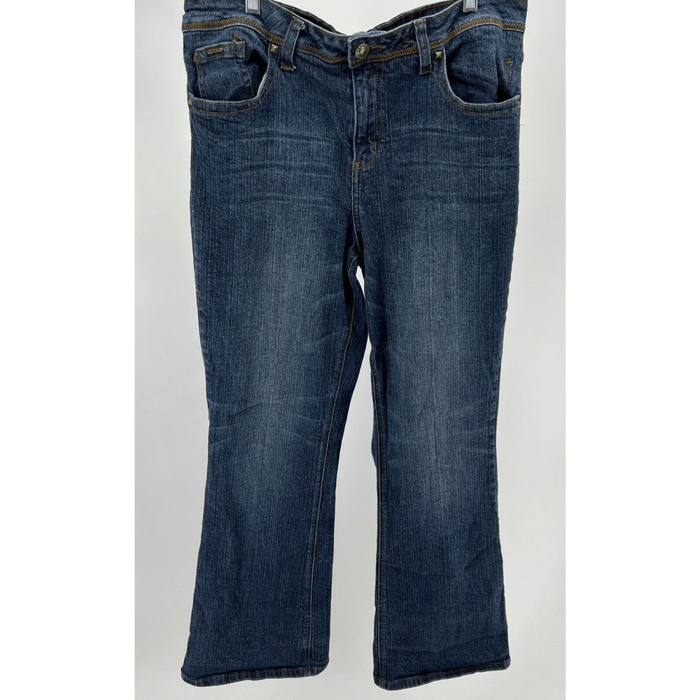 ZANA DI Womens Jeans Patchwork Pocket Detail Size 18